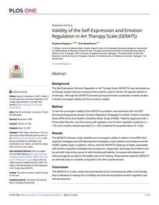 Validity of the Self-Expression and Emotion Regulation in Art Therapy Scale (SERATS)