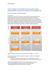 On the validation of the initial step of an upfront system implementation evaluation framework: