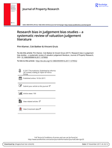 Research bias in judgement bias studies