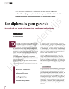 Een diploma is geen garantie