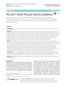 The 2017 Dutch physical activity guidelines