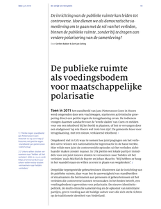 De publieke ruimte als voedingsbodem voor maatschappelijke polarisatie