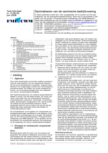Optimaliseren van de technische bedrijfsvoering