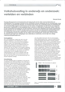 Volkshuisvesting in onderwijs en onderzoek: verleiden en verbinden