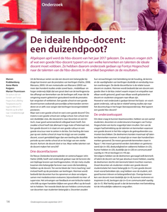 De ideale hbo-docent: een duizendpoot?