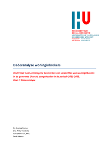 Daderanalyse woninginbrekers