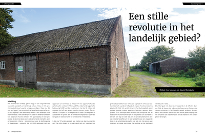 Een stille revolutie in het landelijk gebied?