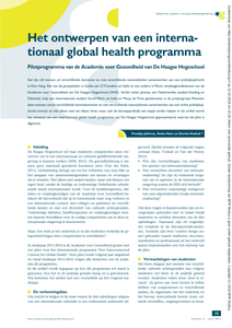 Het ontwerpen van een internationaal global health programma