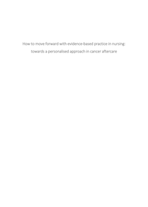 How to move forward with evidence‐based practice in nursing