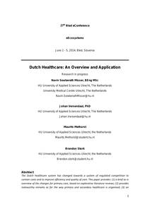 Dutch Healthcare: An Overview and Application