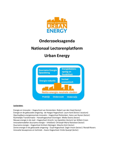 Onderzoeksagenda Nationaal Lectorenplatform Urban Energy