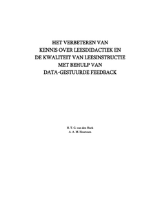 Het verbeteren van kennis over leesdidactiek en de kwaliteit van leesinstructie met behulp van data-gestuurde feedback