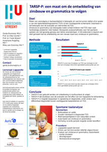 TARSP-P: een maat om de ontwikkeling van zinsbouw en grammatica te volgen