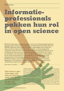 Informatieprofessionals pakken hun rol in open science