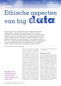 Ethische aspecten van big data