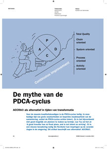 De mythe van de PDCA cyclus