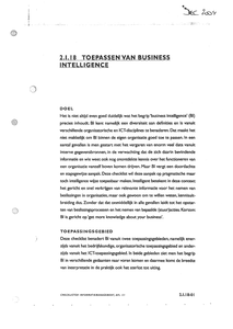 Toepassen van Business Intelligence