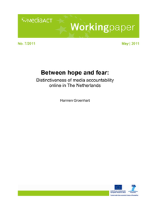 Between hope and fear: Distinctiveness of media accountability online in The Netherlands