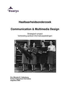 Haalbaarheidsonderzoek Communication & Multimedia Design