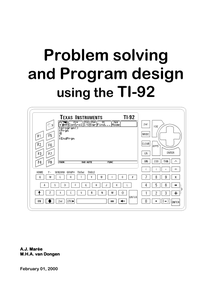 Problem solving and Program design using the TI-92