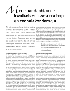 Meer aandacht voor kwaliteit van wetenschap- en techniekonderwijs