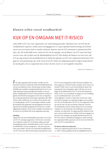 Kijk op en omgaan met IT-risico / door Theo Thiadens c.s.