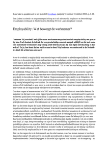 Employability: wat beweegt de werknemer?