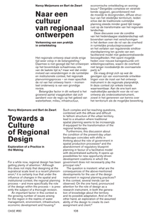 Towards a Culture of Regional Design