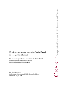 Een internationale bachelor Social Work : eindrapportage internationale bachelor Social Work