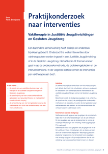 Praktijkonderzoek naar interventies