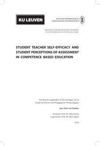 Student teacher self-efficacy and student perceptions of assessment in competence-based education