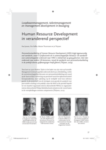 Human Resource Development in veranderend perspectief