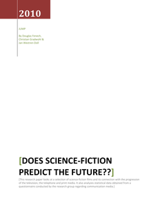 Does Science-Fiction predict [or change] the future?