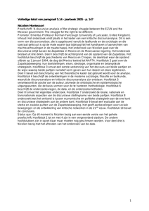 Proefschrift: A discursive analysis of the strategic struggle between the EZLN and the Mexican government. The struggle for the right to be different.