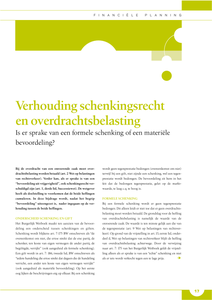 Verhouding schenkingsrecht en overdrachtsbelasting