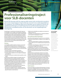 Professionaliseringstraject voor SLB-docenten