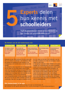 Vijf experts delen hun kennis met schoolleiders : vijf masterclasses voor schoolleiders in het vmbo en praktijkonderwijs