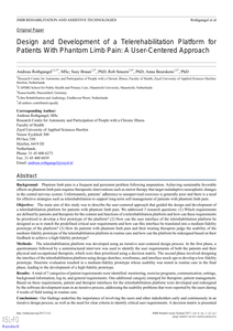 Design and development of a telerehabilitation platform for patients with phantom limb pain