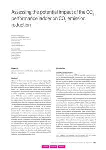 Assessing the potential impact of the CO2 performance ladder on CO2 emission reduction