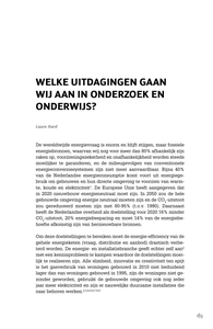 Welke uitdagingen gaan wij aan in onderzoek en onderwijs?