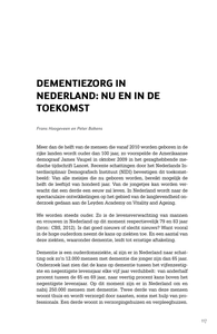 Dementiezorg in Nederland