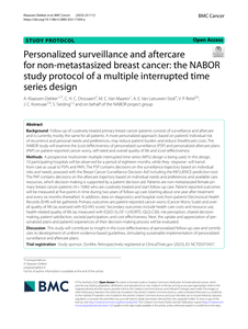 Personalized surveillance and aftercare for non-metastasized breast cancer