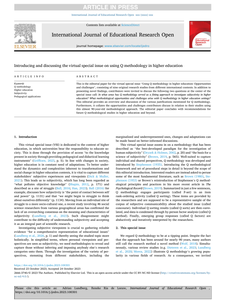 Introducing and discussing the virtual special issue on using Q methodology in higher education