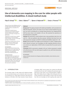 Use of dementia care mapping in the care for older people with intellectual disabilities