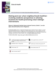 Making post-war urban neighbourhoods healthier