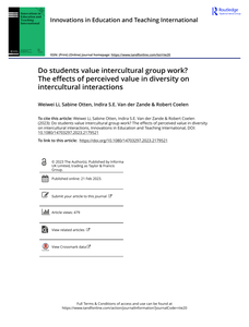 Do students value intercultural group work? 