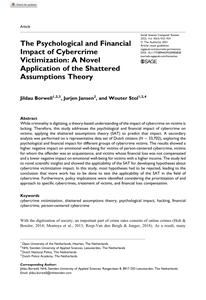 The psychological and financial impact of cybercrime victimization